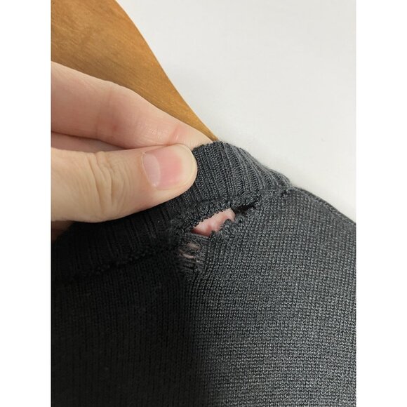 McDonald’s Timeless Elements Black Zip Up Cardigan Women's Size Large READ - Picture 8 of 10